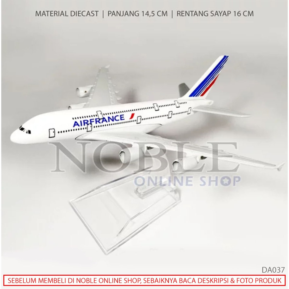 Pesawat Diecast Air France Replika Miniatur Koleksi Pajangan Kendaraan Airport Bandara