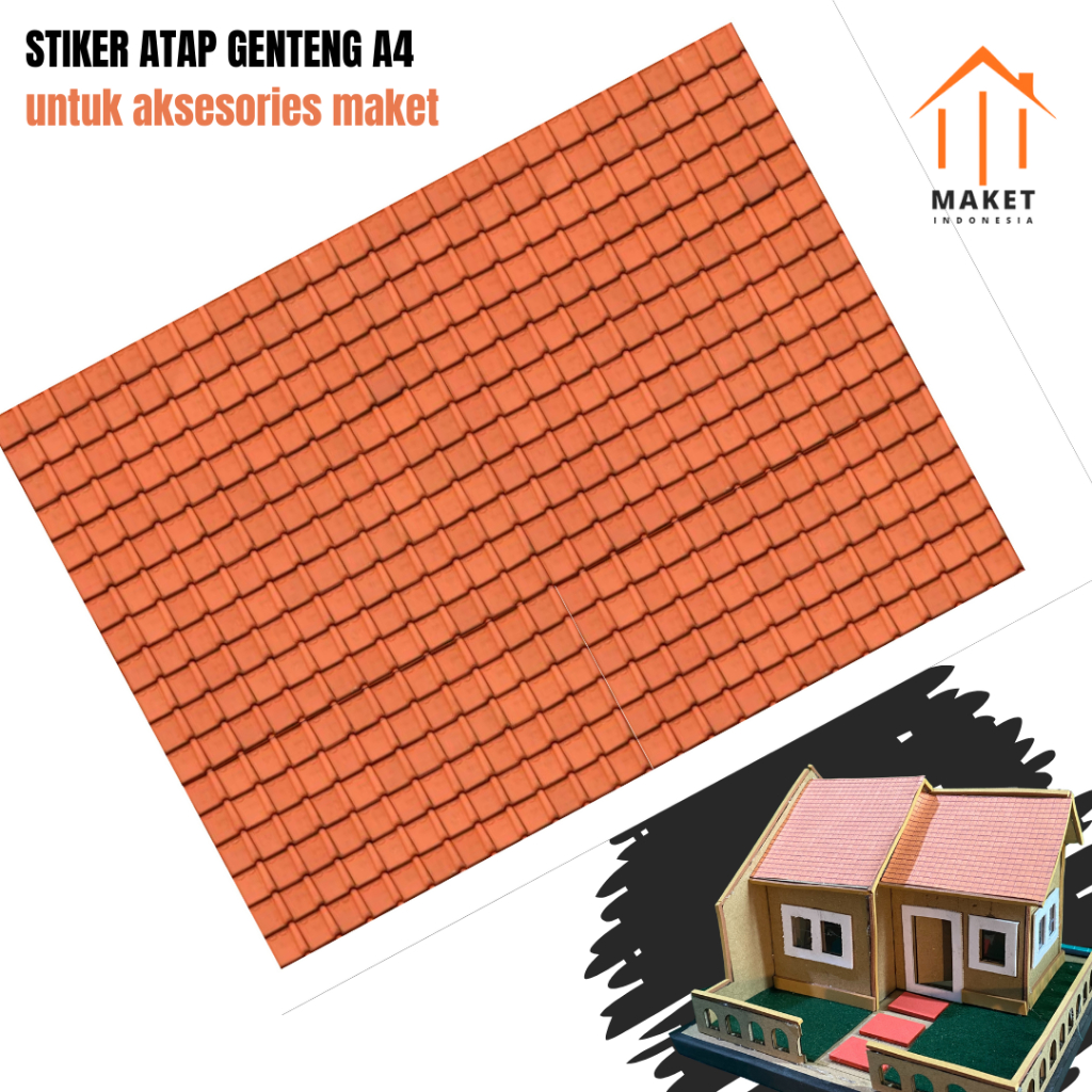 

STIKER A4 MOTIF ATAP GENTENG UNTUK AKSESORIES MAKET