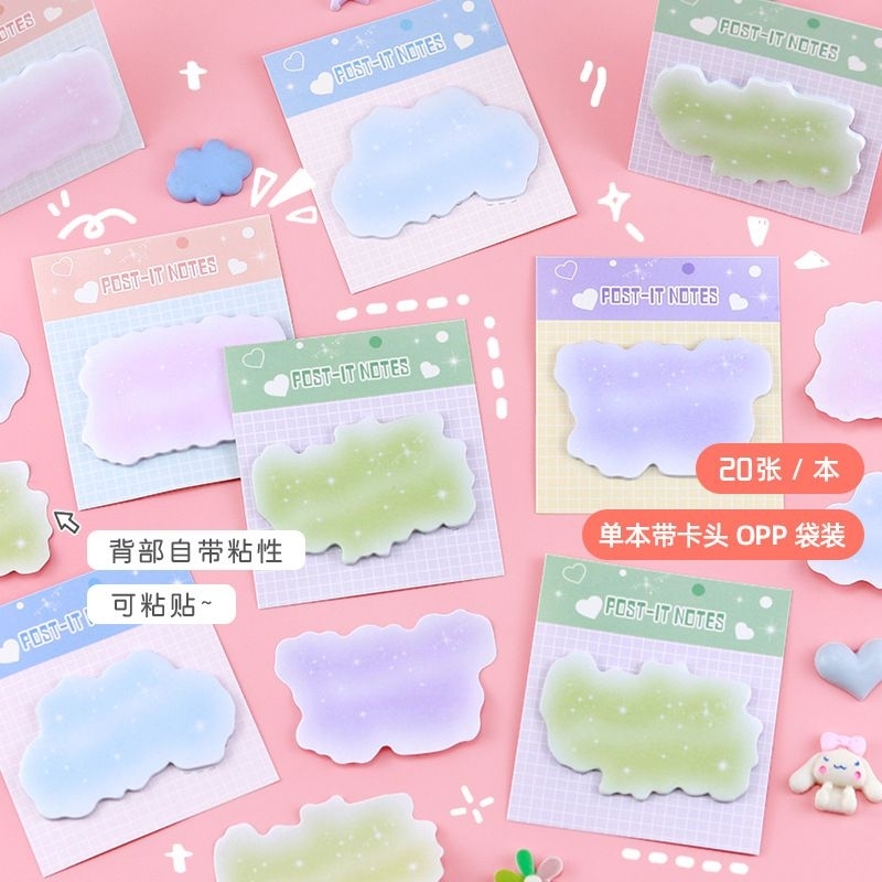 

Delunashop Sticky notes lucu sticky note motif awan note pad memopad
