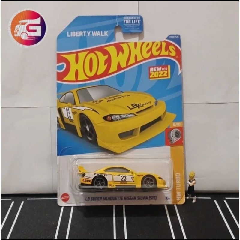 Hot wheels nissan silvia s15 lbwk kuning