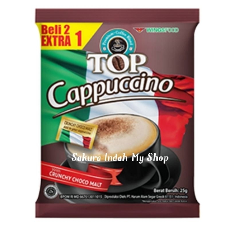

KOPI TOP Cappuccino 25 gr ( 1 renceng dapat 15 pics )
