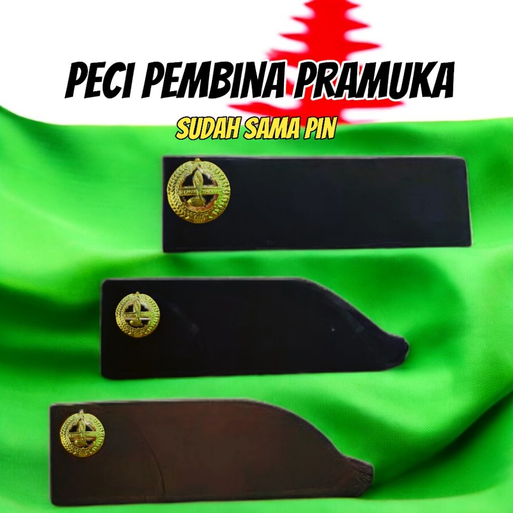 peci pembina pramuka + pin pembina pramuka
