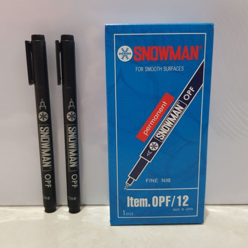

Pena OHP F snowman hitam