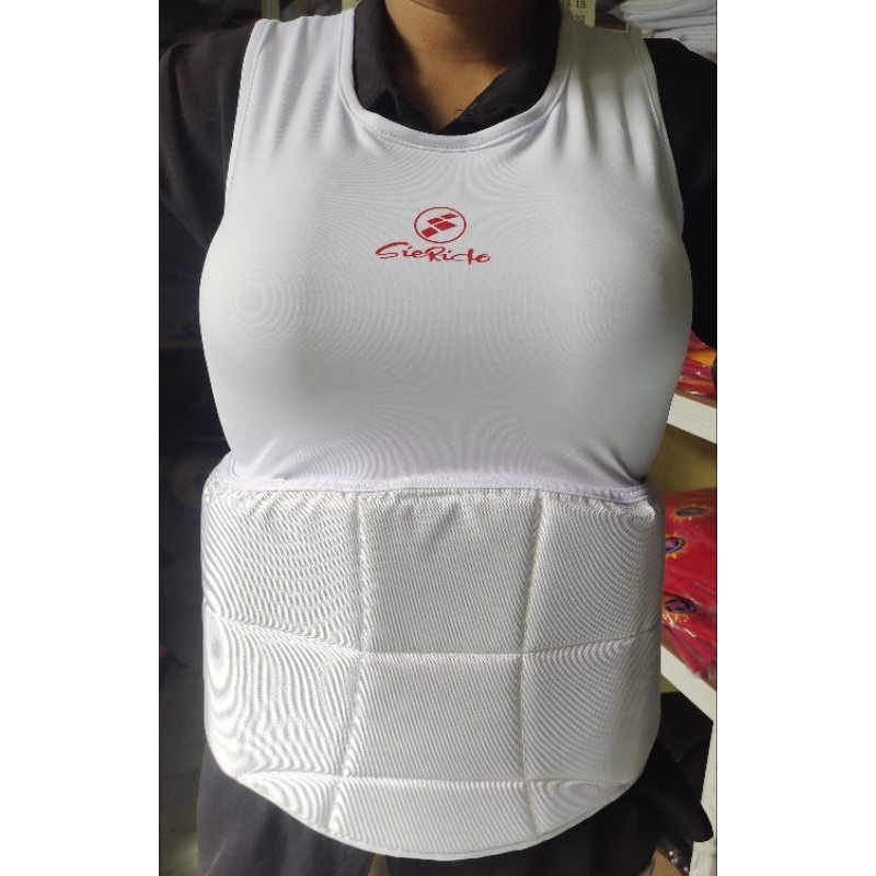 pelindung dada wanita, body chest pro karate