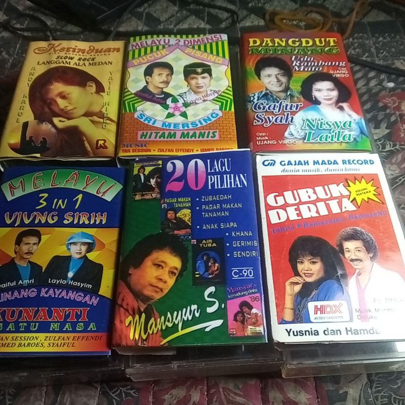 cuci  stok kaset pita DAERAH DAN DANGDUT