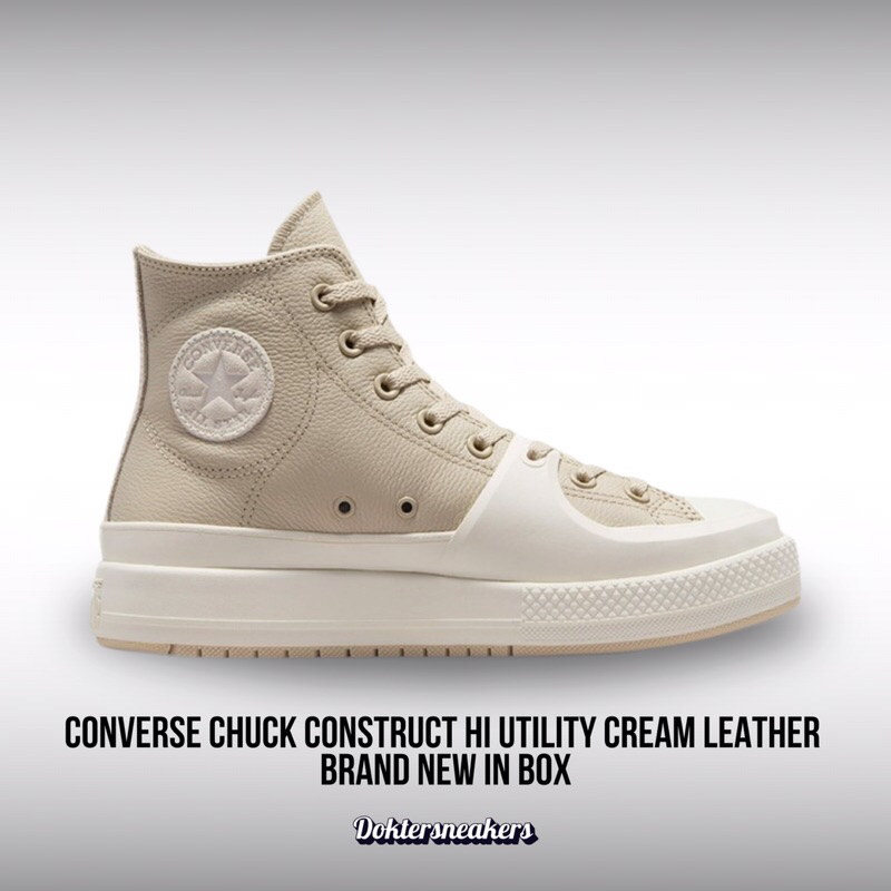 CONVERSE CHUCK CONSTRUCT HI UTILITY CREAM LEATHER