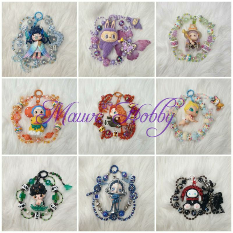 original ori figure strap HP bag charm tali handphone tas bagcharm ganci gantungan kunci kekinian vi