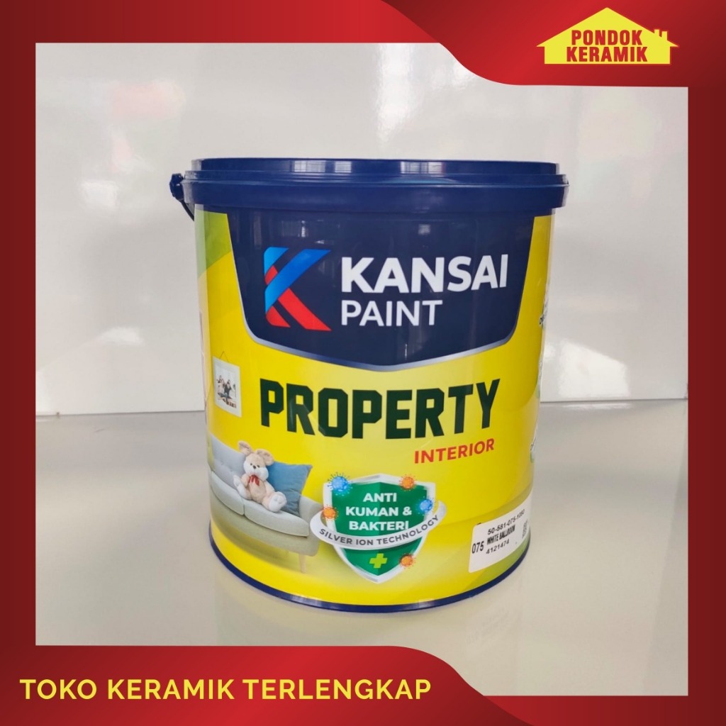 Cat Tembok Cat Interior Kansai Paint Property Interior Cat Anti Bakteri 5 kg