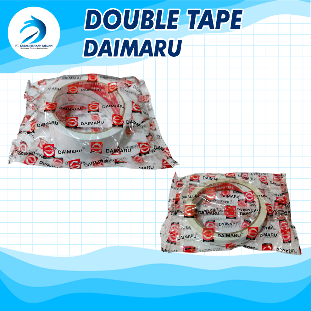 

Double tape ukuran 1/2", 1" dan 2