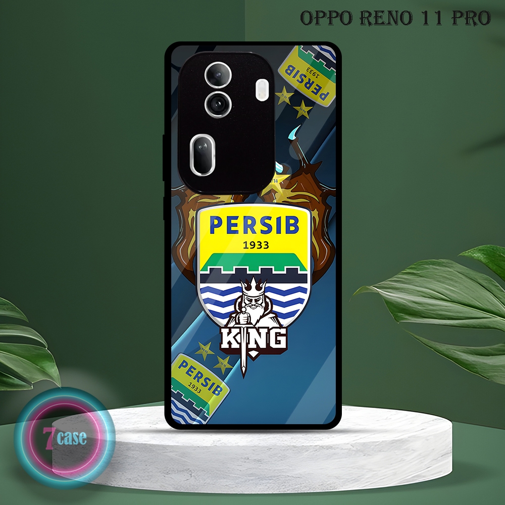 (SR27) Case Kilau Oppo Reno 11 PRO I Casing Hp Oppo | Pelindung Smartphone Motif PERSIB