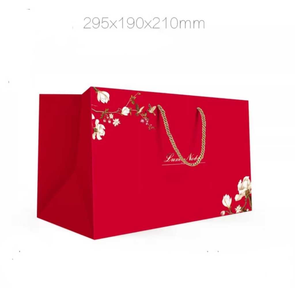 

paperbag goodie bag imlek merah luxury besar