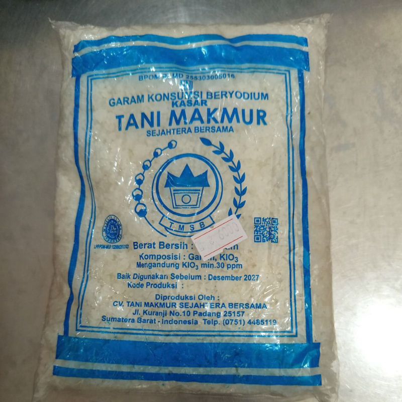 

Garam kasar cap tani makmur 720gr