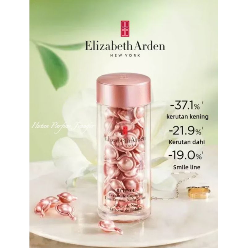 Elizabeth Arden Anti_Aging Powder Gel Ceramide Kapsul Anti Kerut Harian Kurangi Garis Garis Halus