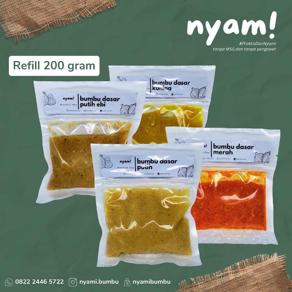 

Bumbu Dasar - Kemasan Refill 200gram