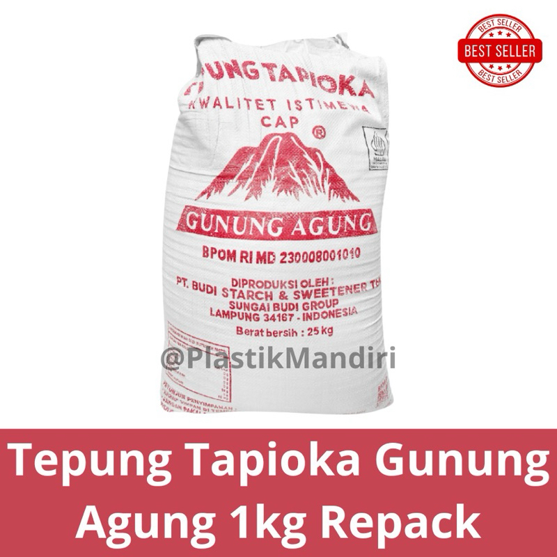 

Tepung Tapioka Gunung Agung 1Kg Repack