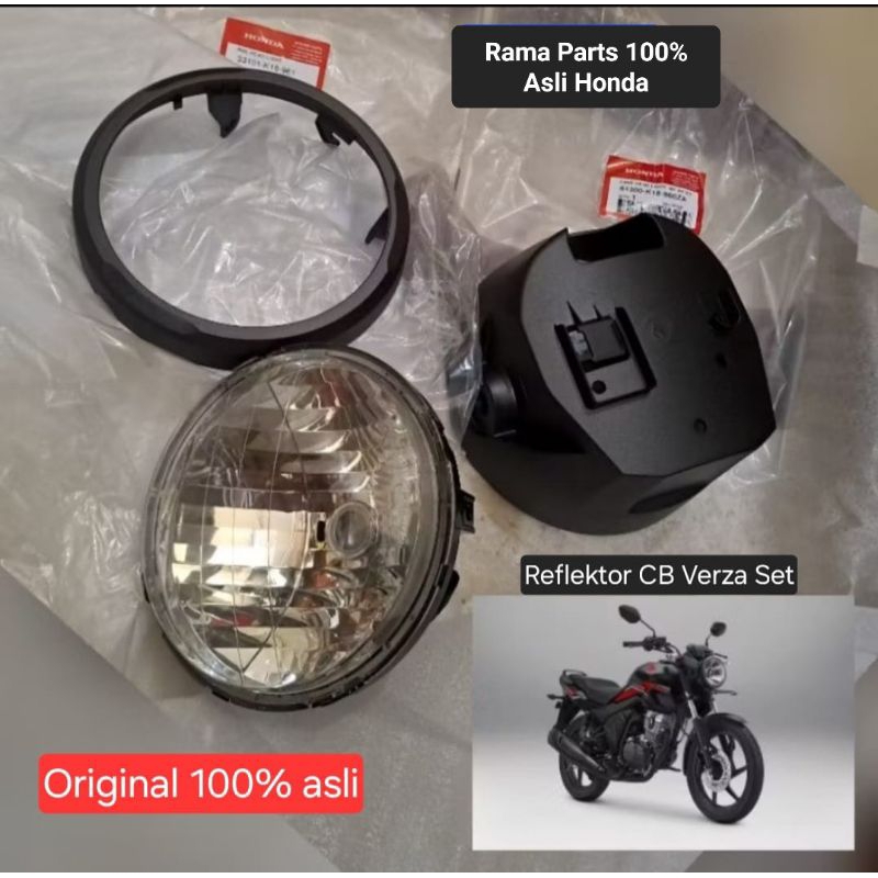 LAMPU DEPAN SET CB VERZA 2018 LAMPU BULAT  ASLI ORIGINAL HONDA AHM