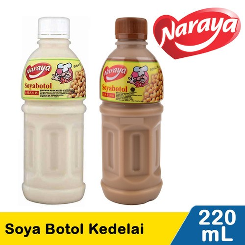 

Naraya Soya botol Susu Kedelai Original & Coklat 220 ml