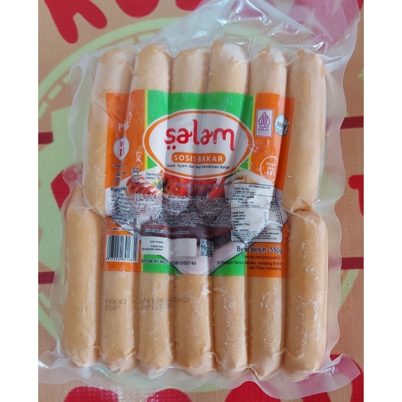 

Sosis Bakar Salam 550 Gr (13 Batang)