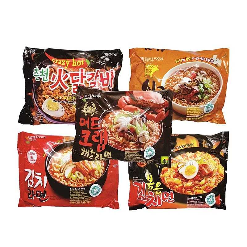 

SEGYE FOODS Mie Ramyun Korea | Segye Mie | Ramen Korea Made In Indonesia - HALAL MUI