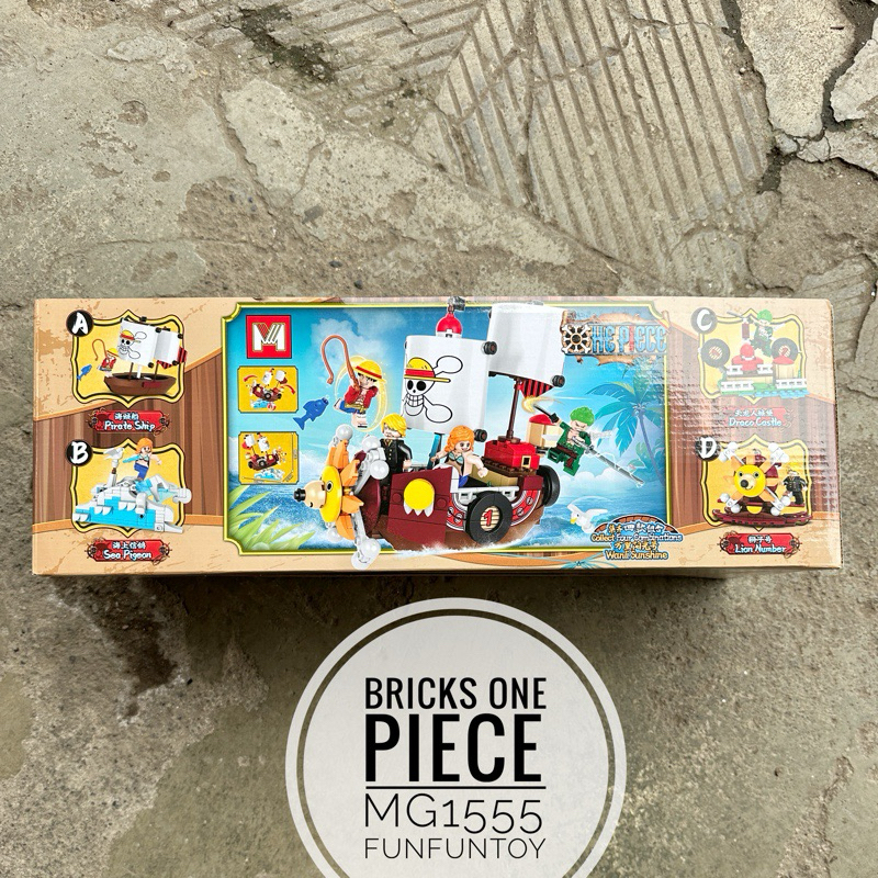 Building blocks Bricks one piece thousand sunny ship MG1555