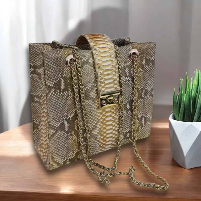 Tas Kulit Ular Piton Asli Wanita TRANA BAG PHYTON ORIGINAL