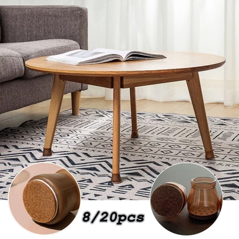 8/20 PCS Penutup Kaki Kursi Penutup Kaki Kursi Meja Kursi Kursi Silikon