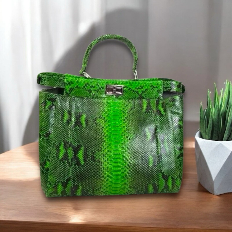 Tas Kulit Ular Piton Asli Wanita PEKABOO TAS KULIT ULAR PITON ASLI