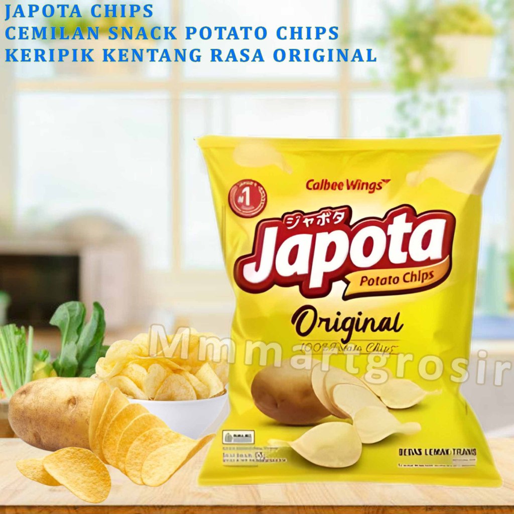 

Japota Chips / Cemilan Snack Potato Chips / Keripik Kentang Rasa Original / 68gr