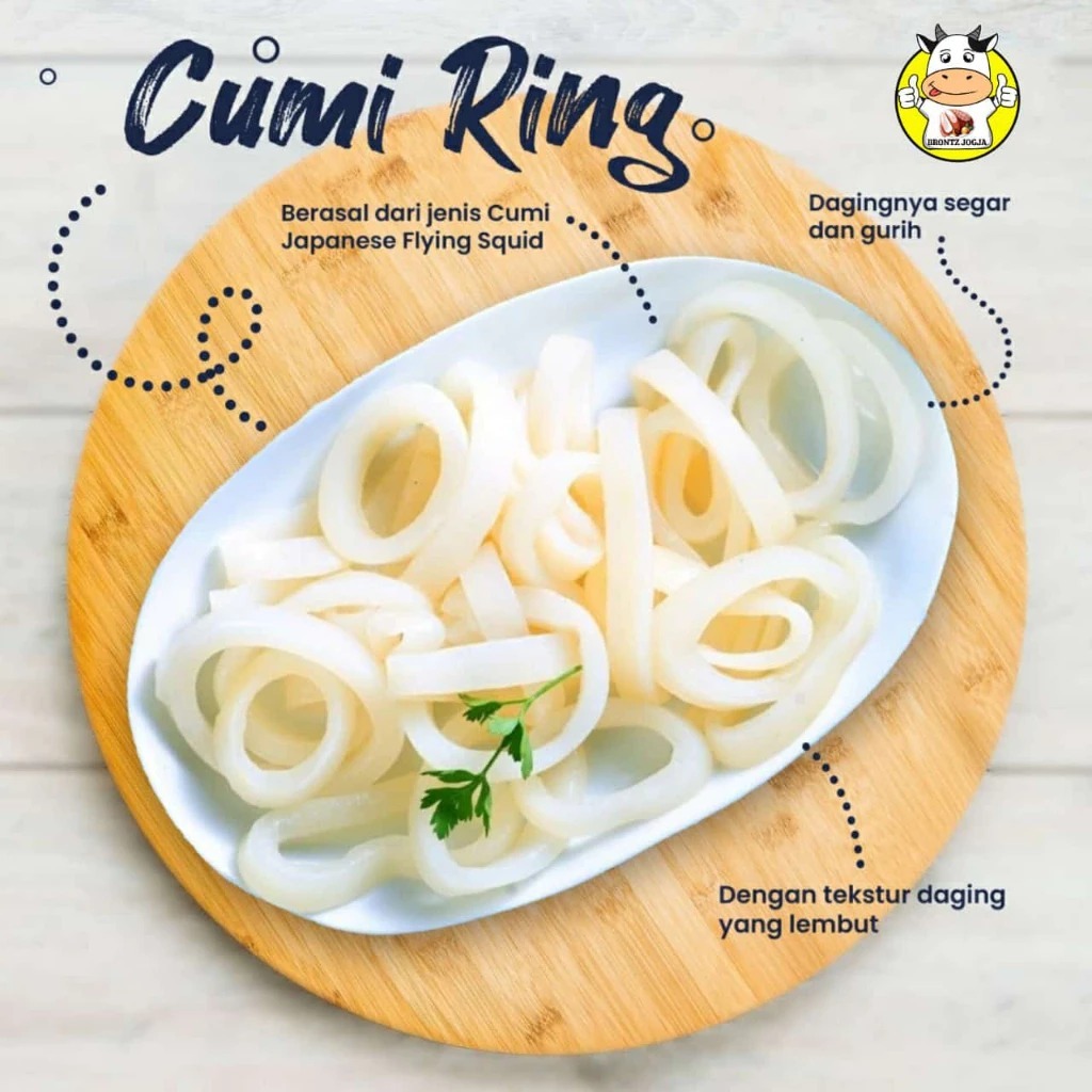 

FROZEN FOOD CUMI RING SIAP OLAH KEMASAN 250GR / 500GR - DISASS JOGJA
