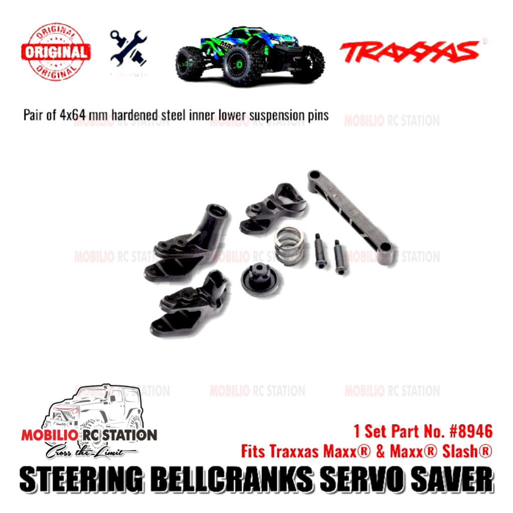 Traxxas Part #8946 Steering Bellcranks with Support for RC Slash Maxx