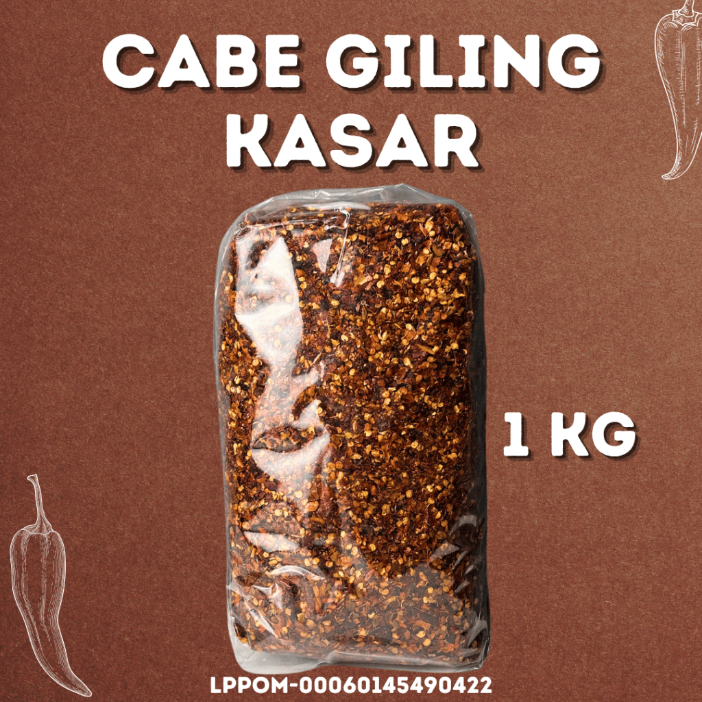 

Flake Cabe Giling Kasar Super Pedas Bumbu Masak 1 KG Kualitas Premium