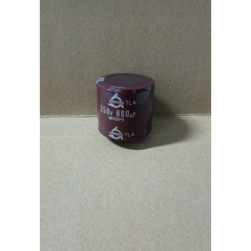 9444 kapasitor capacitor elco elko 680uf 680 uf 250v 250volt 250 volt samyoung korea