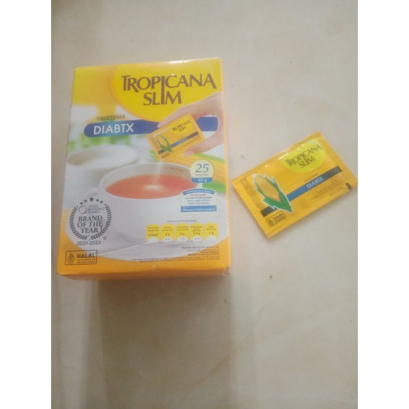 

Tropicana slim, gula untuk orang diabetes isi 25 sachet