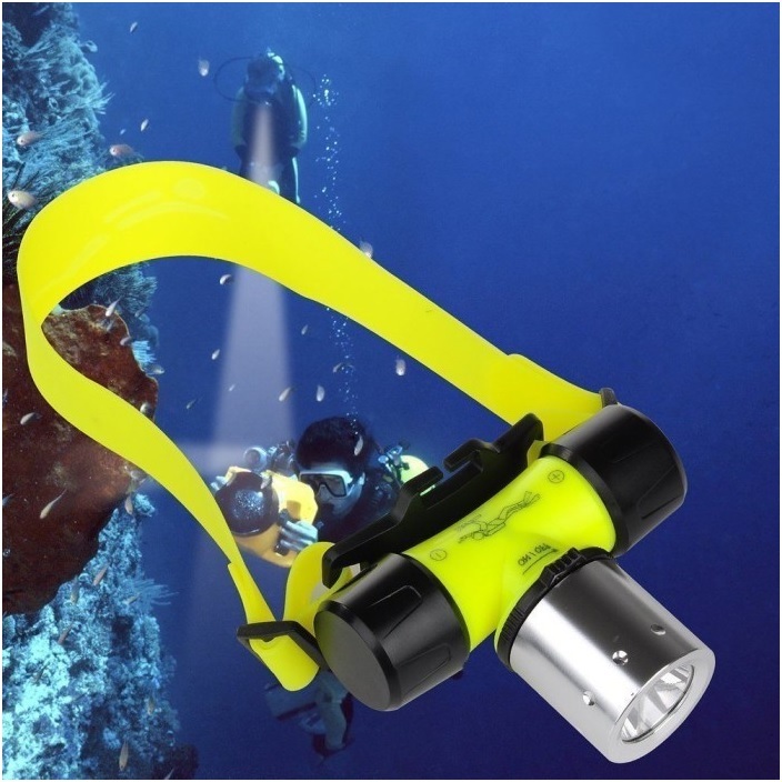 flashlight underwater diving light torch headlamp LED waterproof hed lamp krypton bulb,senter selam 
