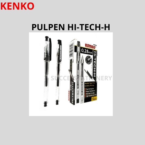 

Pulpen Hi-TeC-H Kenko Hi-Tec-C pulpen hitec (lusin) hitam