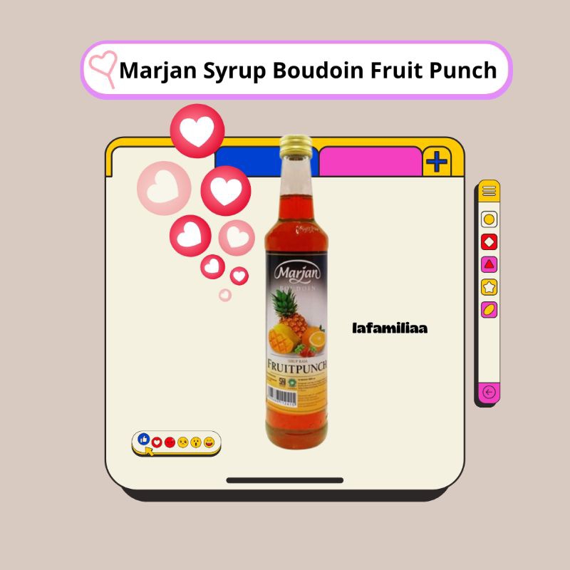 

Marjan Syrup Boudoin Fruit Punch 460ml