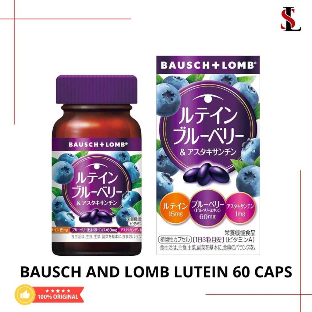Suplemen mata jepang Bausch and lomb lutein original Japan