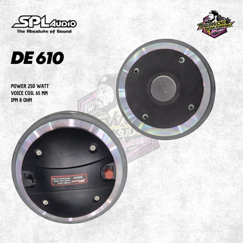 DRIVER TWEETER SPL DE610 ORIGINAL BREWOG SPL AUDIO