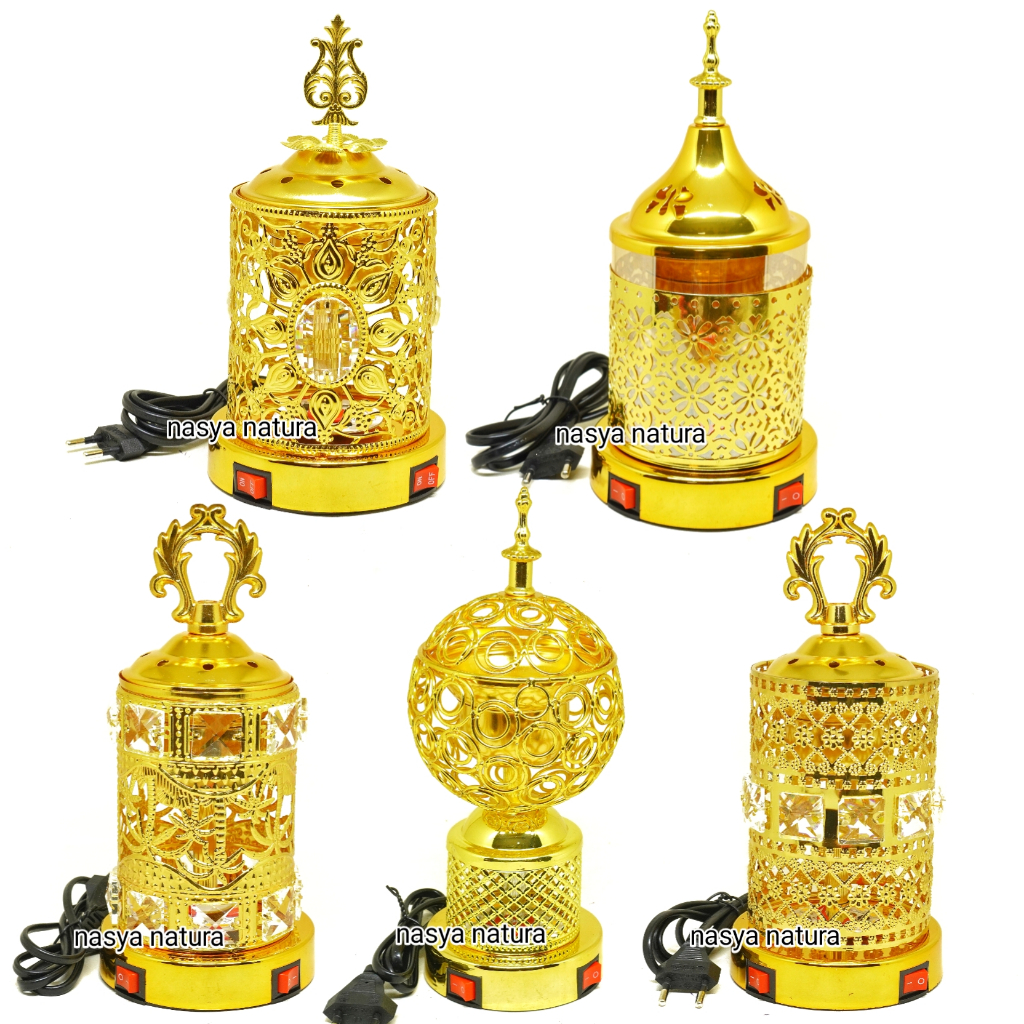 Mabkhara Listrik Dan Lampu Tempat Bakar Dupa Buhur Elektrik 2 Fungsi