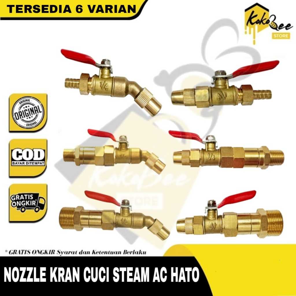 Valve Stop Setop Kran Keran Valve Steam Setim Stim Gun Jet High Pressure Cleaner Service Semprot Sem