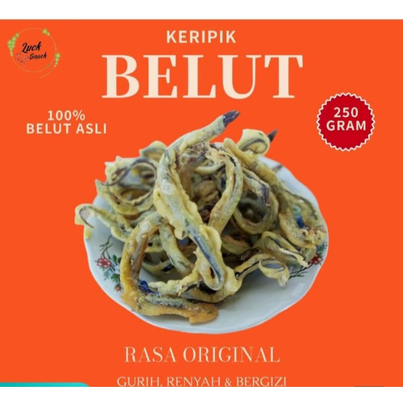 

250gram keripik belut luck snack