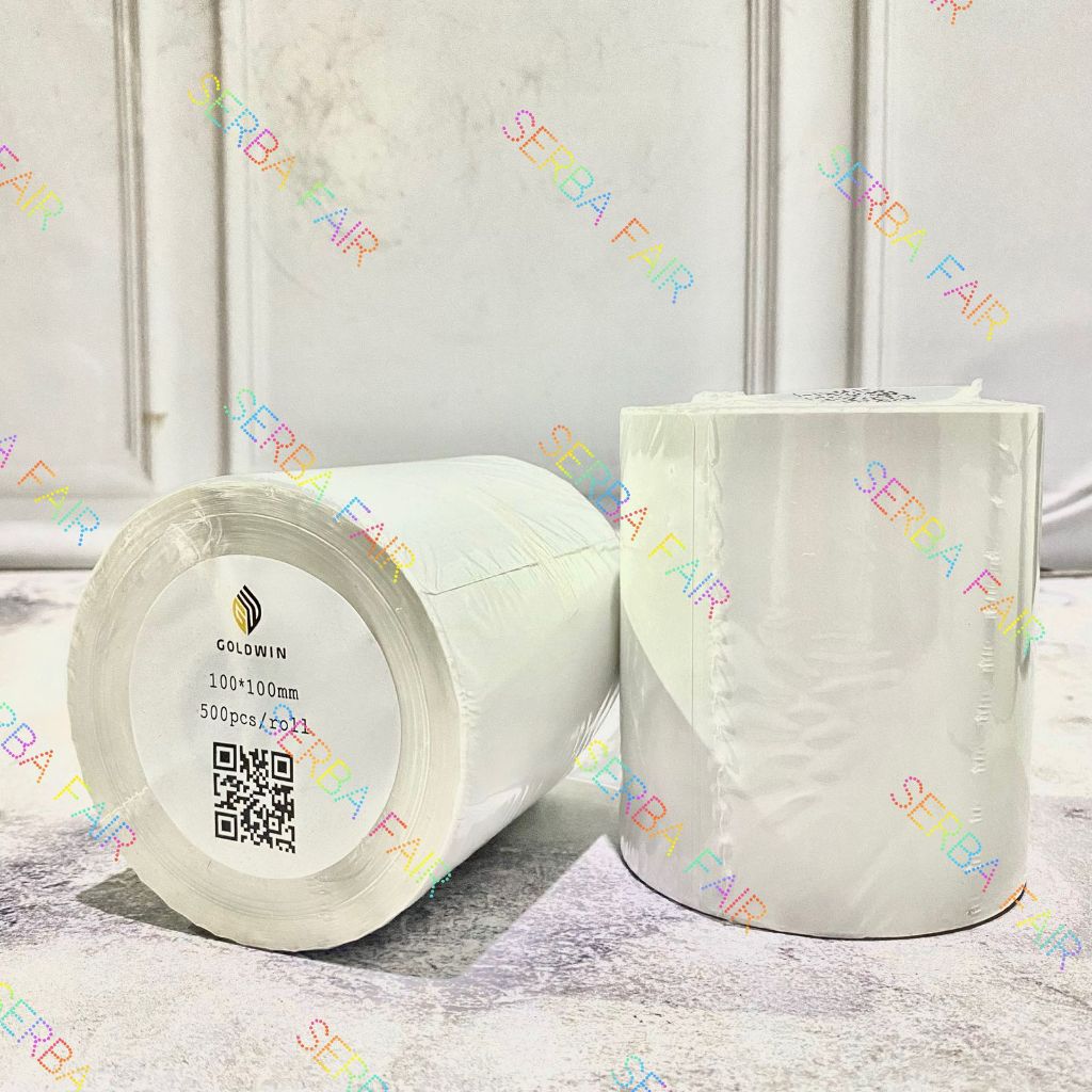 

Label Barcode 100 x 100 / Kertas Sticker Thermal Resi 100x100MM GOLDWIN ISI 500