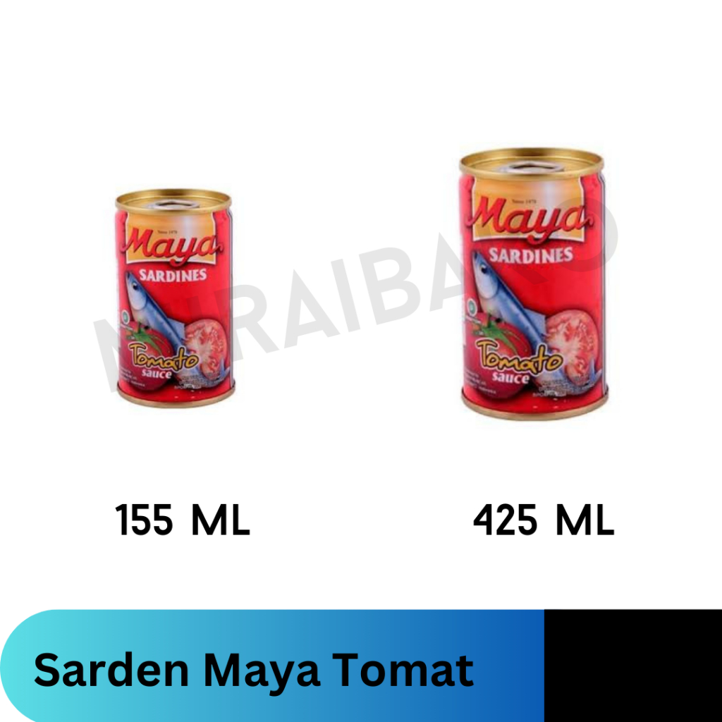 

Sarden Maya 155 gr, 425 gr / Ikan Kaleng / Ikan Sarden