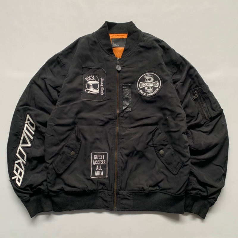 B ONE SOUL DUCK DUDE MA-1 BOMBER JACKET