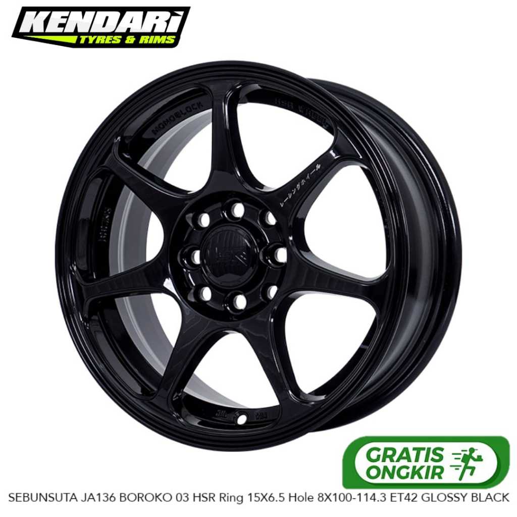 Velg HSR SEBUNSUTA Ring 15 Untuk Mobil Brio Avanza Ayla R15