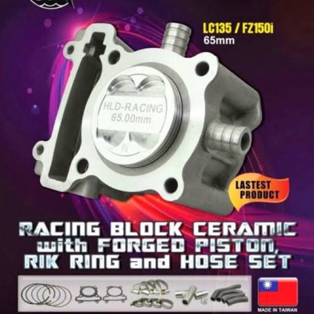 blok mx 65 open hose forged piston - block mx 65 65mm hld - blok vixion mx king 65 65mm - block mx k