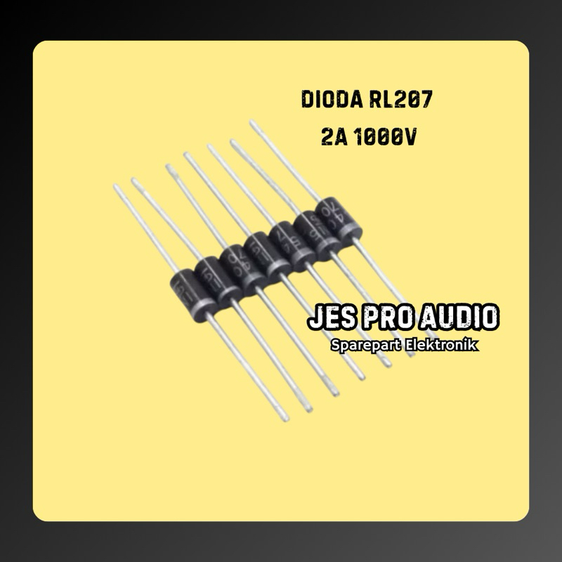 RL207 RL 207 2A 1000V MIC FAST RECOVERY RECTIFIER  DIODA DIODE