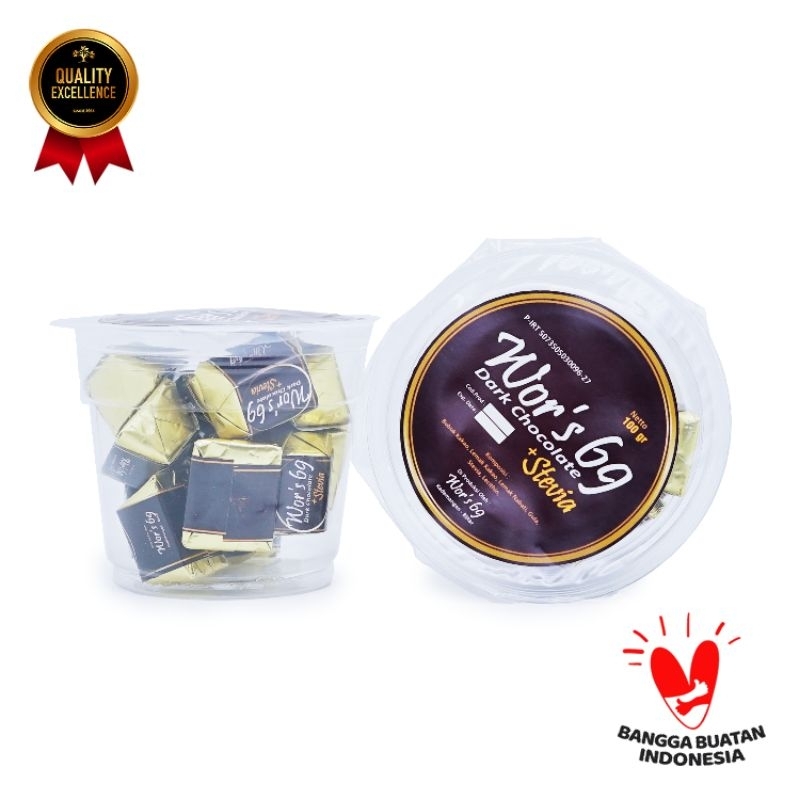 

Coklat Dark Stevia Wor's 69