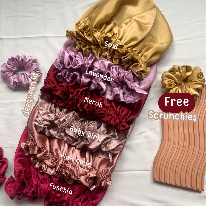 RB HAIR BONNET SILK PREMIUM satin bonnet - Hair bonnet silk / hair bonnet berkualitas High