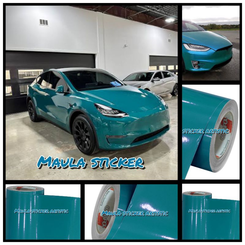 Skotlet Oracal Biru Tosca 066 Gloss Kualitas Premium Untuk Variasi Body Motor Atau Mobil